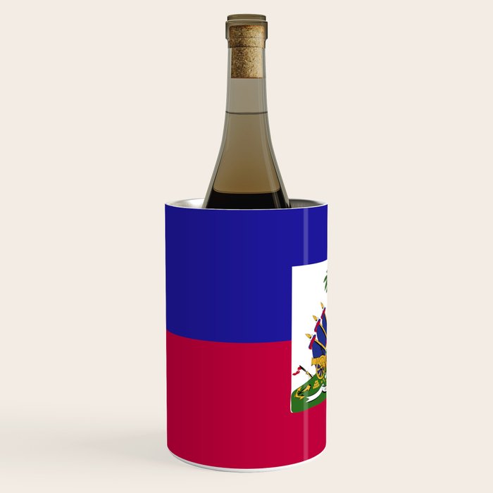 Haiti flag emblem Wine Chiller Gallery Image 2