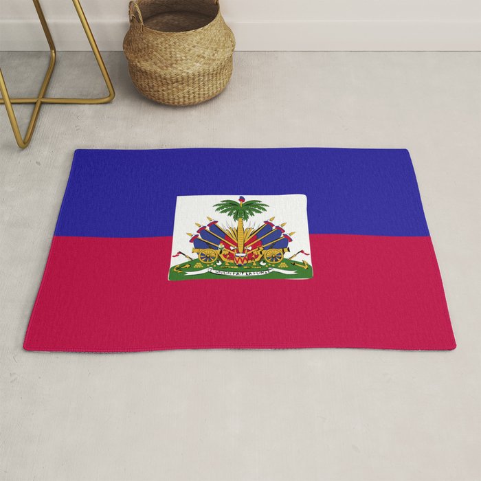 Haiti flag emblem Rug Gallery Image 1