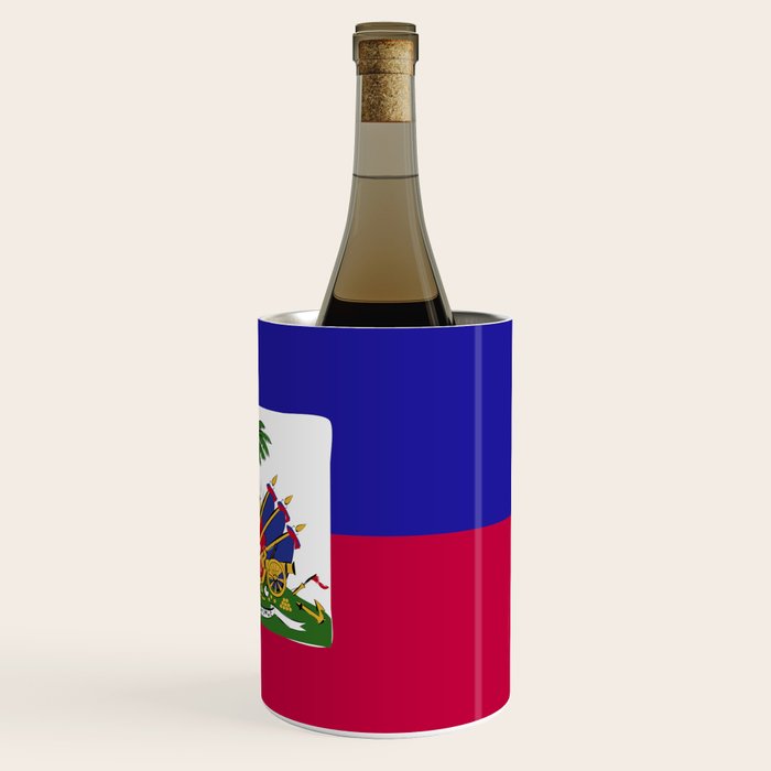 Haiti flag emblem Wine Chiller Gallery Image 3