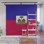 Haiti flag emblem Wall Mural Gallery Image 1