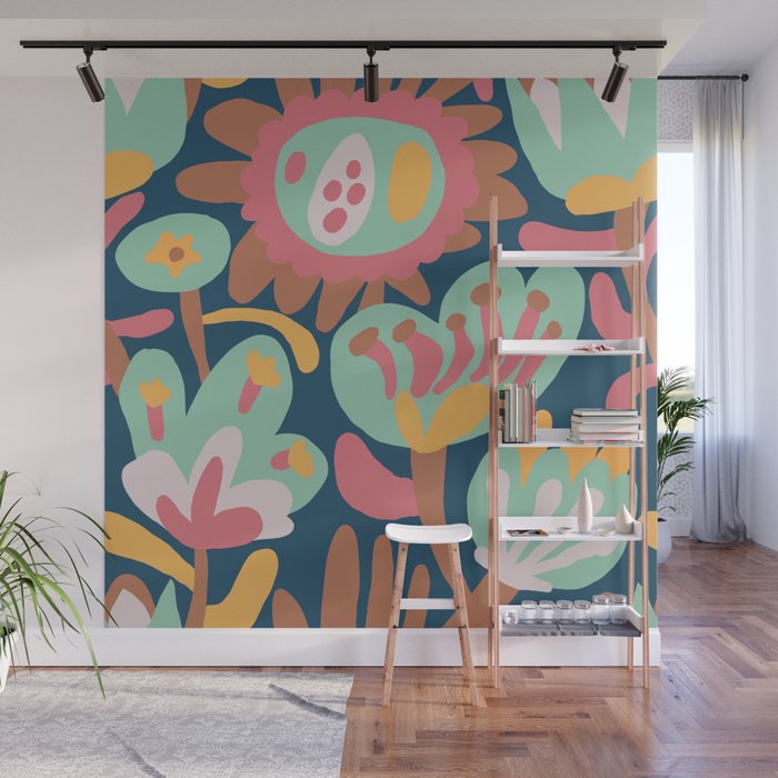 Meadow with flowers Wall Mural Gallery Image 1