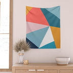 Modern Geometric 34 Wall Tapestry Gallery Image 2