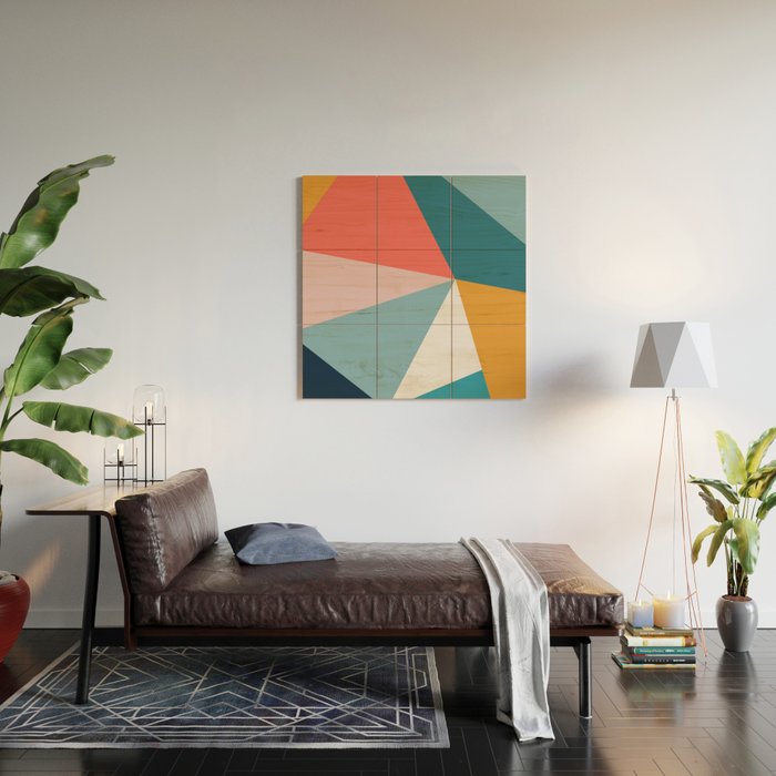 Modern Geometric 34 Wood Wall Art Gallery Image 2