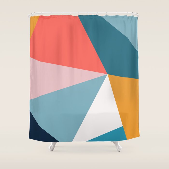 Modern Geometric 34 Shower Curtain Gallery Image 1