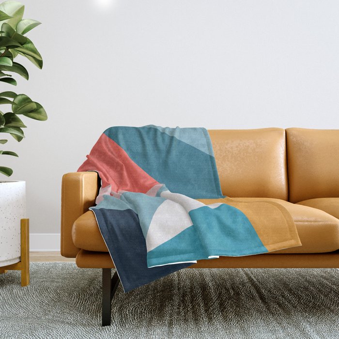 Modern Geometric 34 Throw Blanket Gallery Image 1