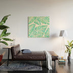 Tropical Banana Leaves - Mint Palette Wood Wall Art Gallery Image 2