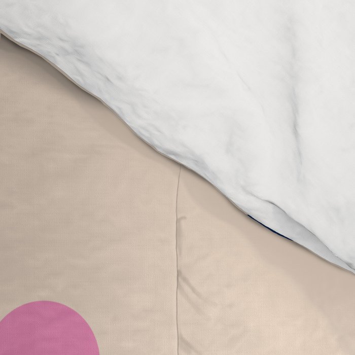 Sunflower - navy & pink Comforter Gallery Image 4