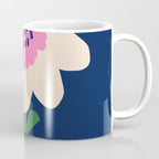 Sunflower - navy & pink Coffee Mug Gallery Image 1