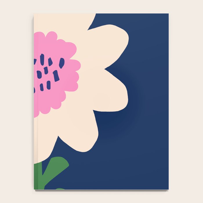 Sunflower - navy & pink Notebook Gallery Image 4