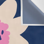Sunflower - navy & pink Wall Tapestry Gallery Image 3