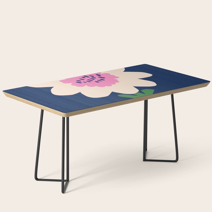 Sunflower - navy & pink Coffee Table Gallery Image 1