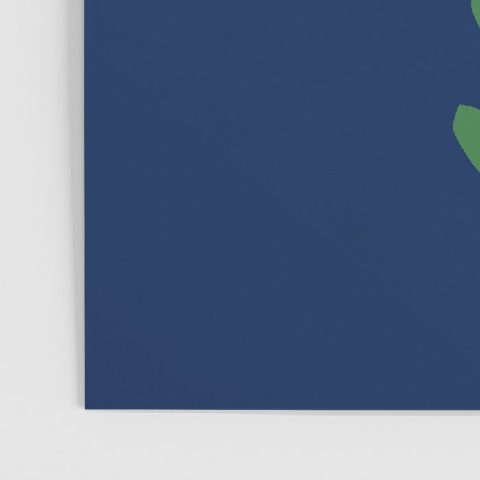 Sunflower - navy & pink Poster Gallery Image 3