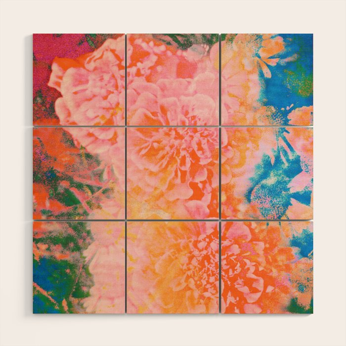 Floral Ecstasy Wood Wall Art Gallery Image 1