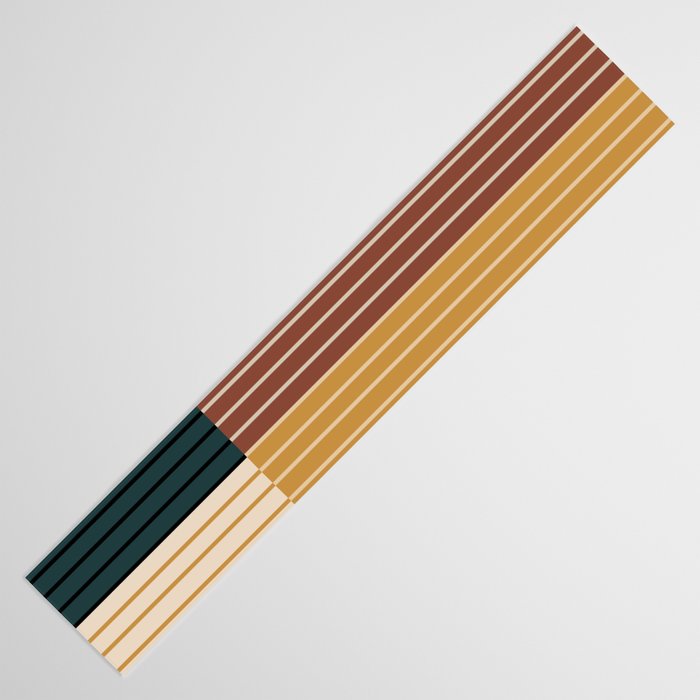 Color Block Line Abstract XV Table Runner Gallery Image 3