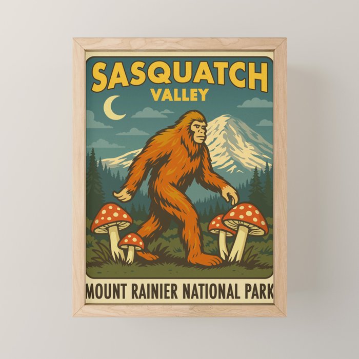 Sasquatch Mini Art Print Gallery Image 1