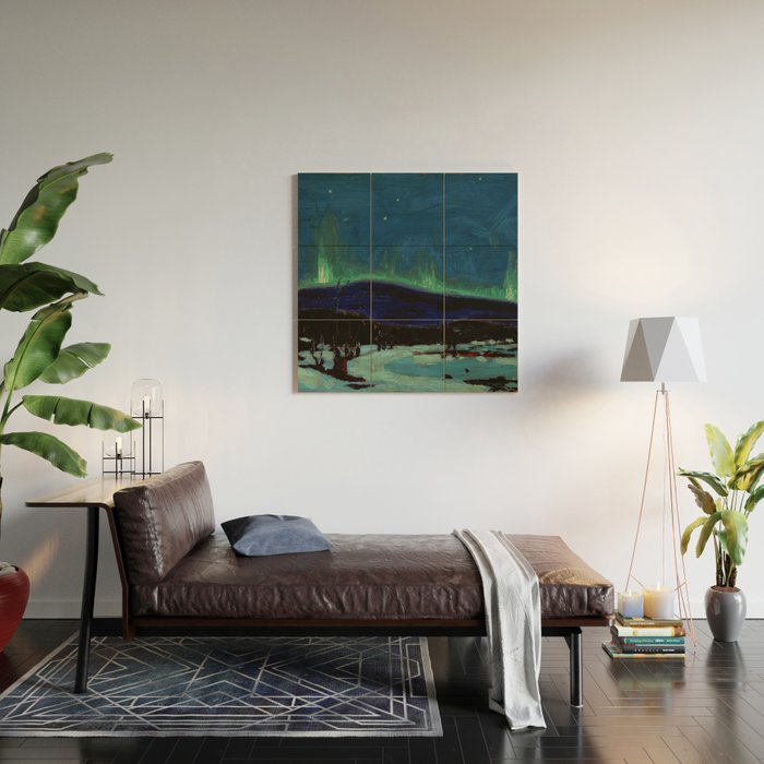Tom Thomson Northern Lights Canadian Landscape Artist Wood Wall Art Gallery Image 2