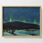 Tom Thomson Northern Lights Canadian Landscape Artist Serving Tray Gallery Image 1