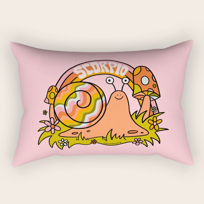 Scorpio Snail Rectangular Pillow Gallery Image 2