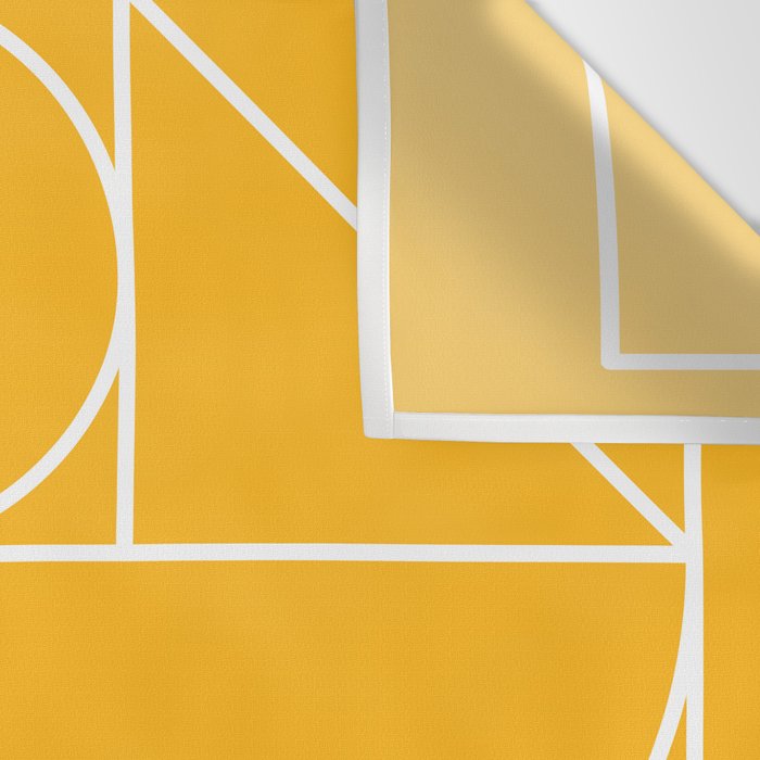 Modern Geometric 77 Yellow Wall Tapestry Gallery Image 3