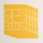 Modern Geometric 77 Yellow Wrapping Paper Gallery Image 3