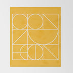Modern Geometric 77 Yellow Throw Blanket Gallery Image 2