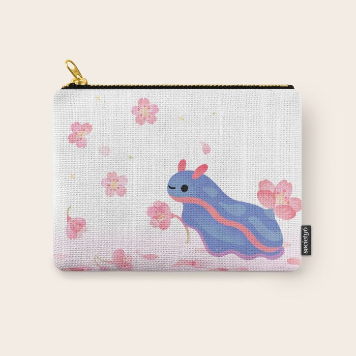 Cherry blossom slug Carry All Pouch Gallery Image 1