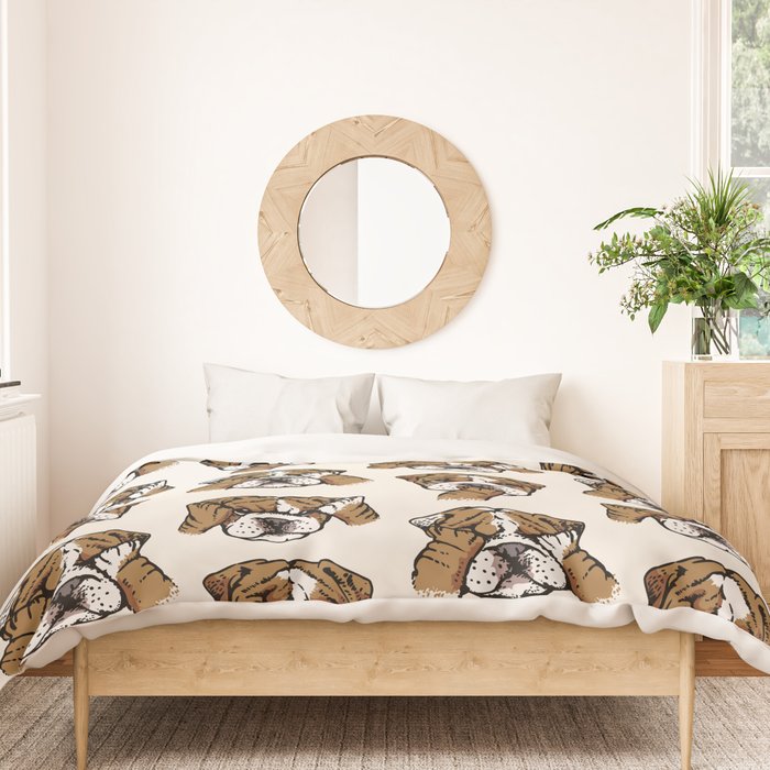 No Evil English Bulldog Duvet Cover Gallery Image 3