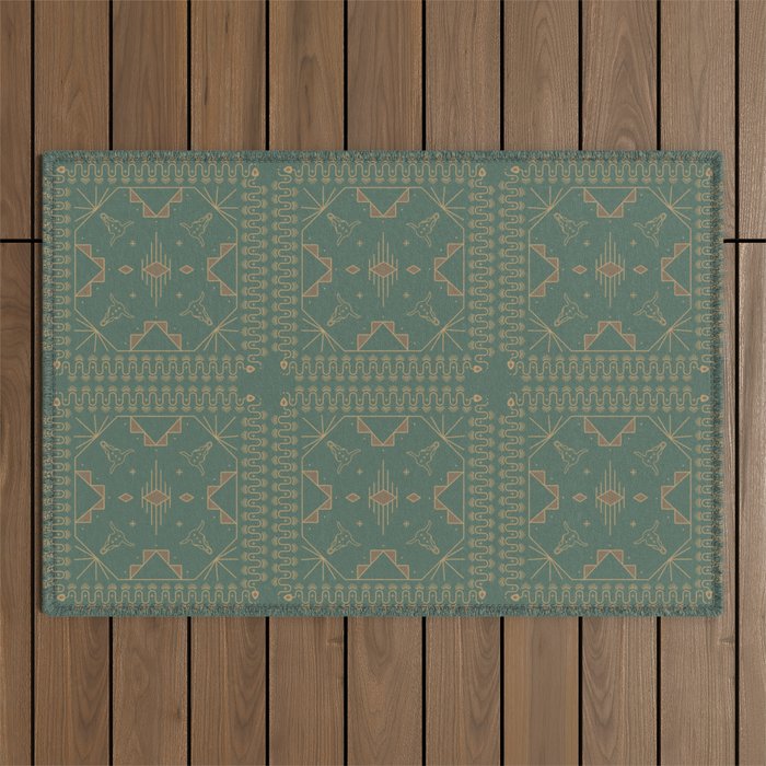 Lost Desert - Green Outdoor Rug Gallery Image 1