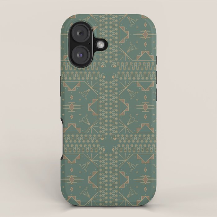 Lost Desert - Green iPhone Case Gallery Image 1