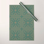 Lost Desert - Green Wrapping Paper Gallery Image 1