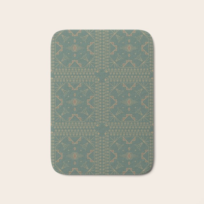 Lost Desert - Green Bath Mat Gallery Image 1