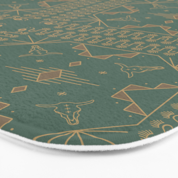 Lost Desert - Green Bath Mat Gallery Image 3