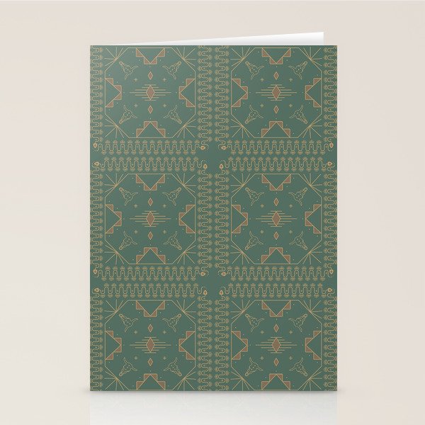 Lost Desert - Green Stationery Card Gallery Image 2