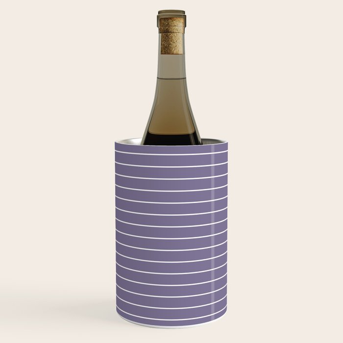 Minimal Arch XXXII Lavender Purple Modern Geometric Lines Wine Chiller Gallery Image 1