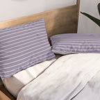 Minimal Arch XXXII Lavender Purple Modern Geometric Lines Pillow Sham Gallery Image 2
