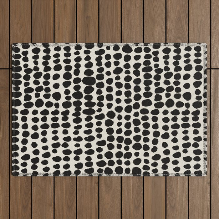 Irregular Polka Dot Pattern #1 Outdoor Rug Gallery Image 1