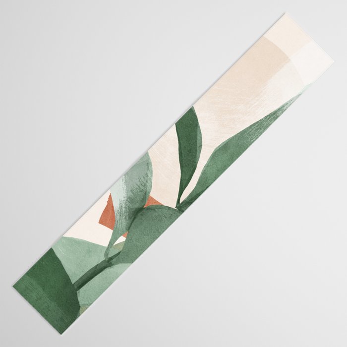 Modern Abstract Art Plant 3 Table Runner Gallery Image 3