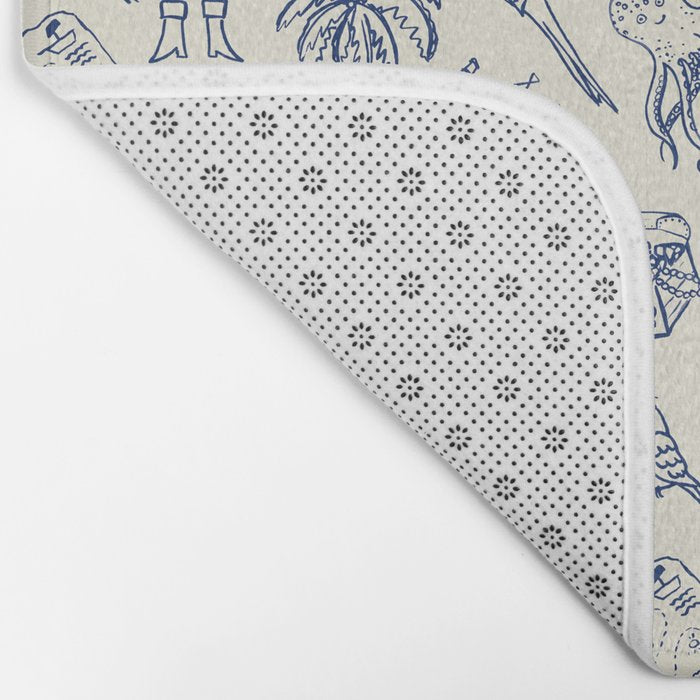 Pirate Play - Cream Bath Mat Gallery Image 2