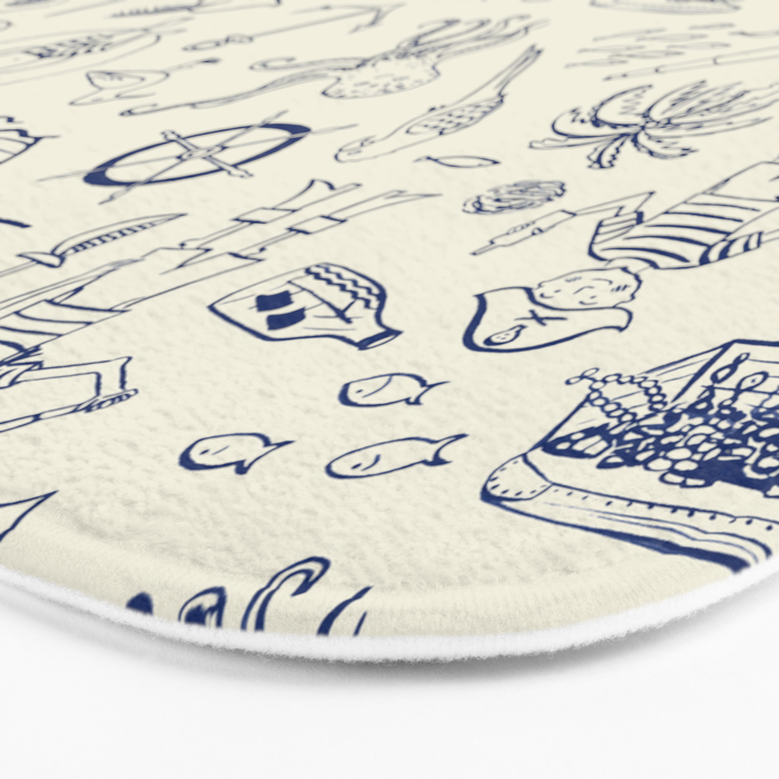 Pirate Play - Cream Bath Mat Gallery Image 3