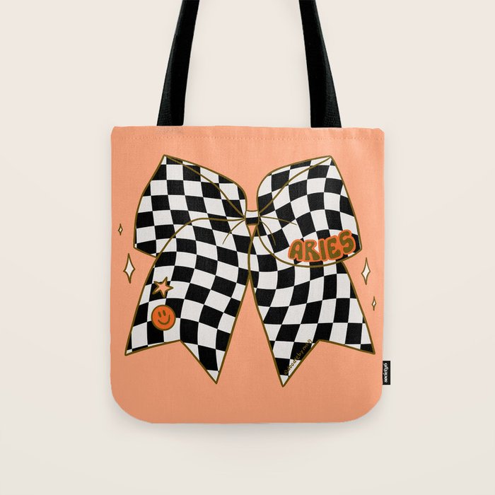 Aries Bow Tote Bag Gallery Image 1