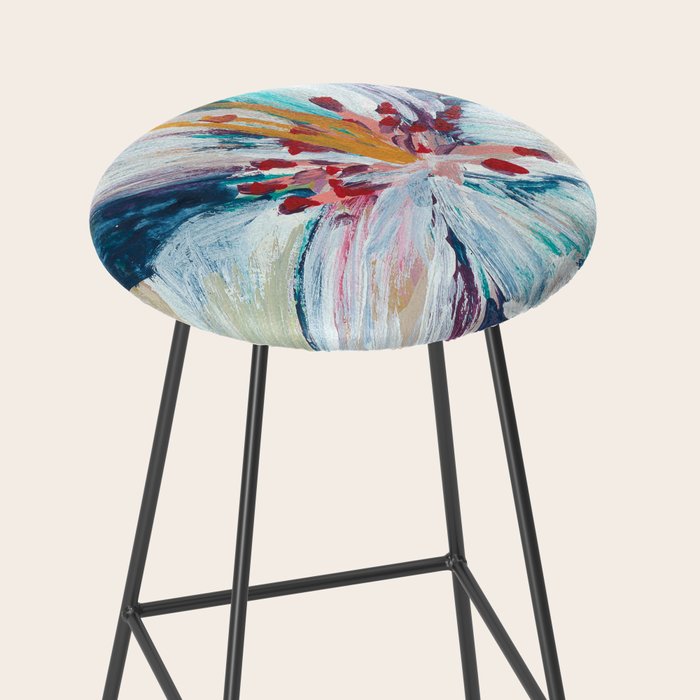Painted Lily: an abstract floral design by Alyssa Hamilton Art Stool Gallery Image 2
