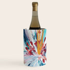 Painted Lily: an abstract floral design by Alyssa Hamilton Art Wine Chiller Gallery Image 1