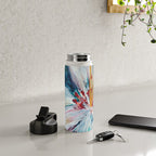 Painted Lily: an abstract floral design by Alyssa Hamilton Art Water Bottle Gallery Image 4