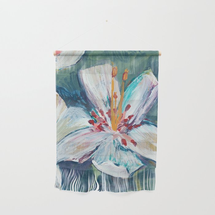 Painted Lily: an abstract floral design by Alyssa Hamilton Art Wall Hanging Gallery Image 1
