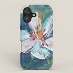 Painted Lily: an abstract floral design by Alyssa Hamilton Art iPhone Case Gallery Image 1