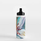 Painted Lily: an abstract floral design by Alyssa Hamilton Art Water Bottle Gallery Image 2
