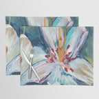 Painted Lily: an abstract floral design by Alyssa Hamilton Art Placemat Gallery Image 1