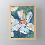 Painted Lily: an abstract floral design by Alyssa Hamilton Art Mini Art Print Gallery Image 1
