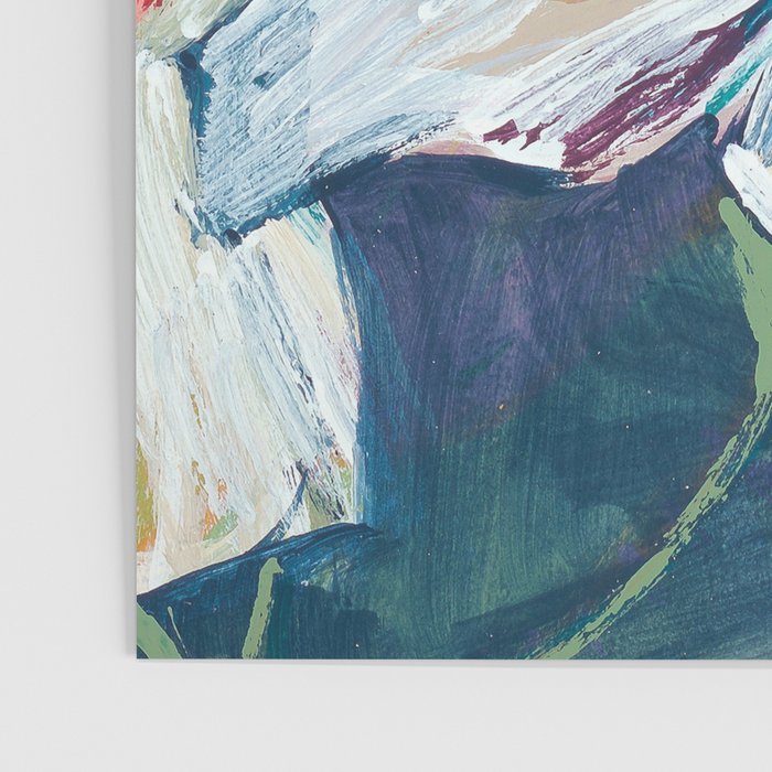 Painted Lily: an abstract floral design by Alyssa Hamilton Art Poster Gallery Image 3