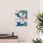 Painted Lily: an abstract floral design by Alyssa Hamilton Art Poster Gallery Image 2